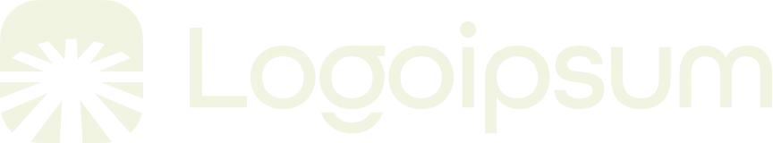 Logo featuring a circular design with radial lines next to the text 'Logopsum'.